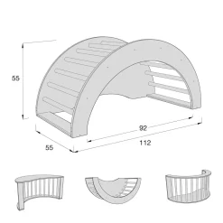 Arco evolutivo Pikler 4 in1 Arkoo