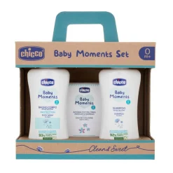 Baby Moments Set Clean&Sweet Bagnoschiuma Shampoo Colonia 0m+