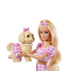 Barbie Cuccioli A Passeggio Pois Rosa JFP36