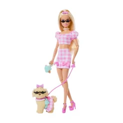 Barbie Cuccioli A Passeggio Pois Rosa JFP36
