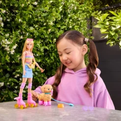 Barbie & Cucciolo Sui Pattini Blonde JMJ44