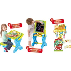 Carotina Banchetto Led Gioco e Impara 3 in 1