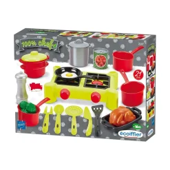 Chef Set Stoviglie Con Fornello 21 Pz