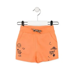 Completo Maglietta e Bermuda Arancioni Baby Bambino