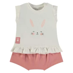 Completo 2 Pezzi Maglietta + Pantaloncino Rosa 160431