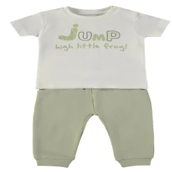 Completo 2 Pezzi Maglietta + Pantaloni Lunghi Kaki 160064