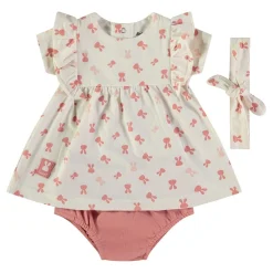 Completo Vestito Con Mutandina e Cintura Rosa 160443