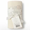 Coperta Jersey Letto Ricamata Arrotolata