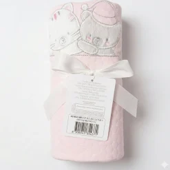 Coperta Jersey Letto Ricamata Arrotolata