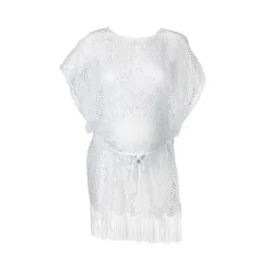 Copri Costume Maternità In Pizzo Santiago Colore Bianco