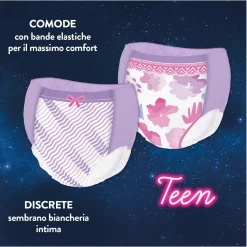 DryNites Mutandine per femmine taglia 13+ (9 pezzi)