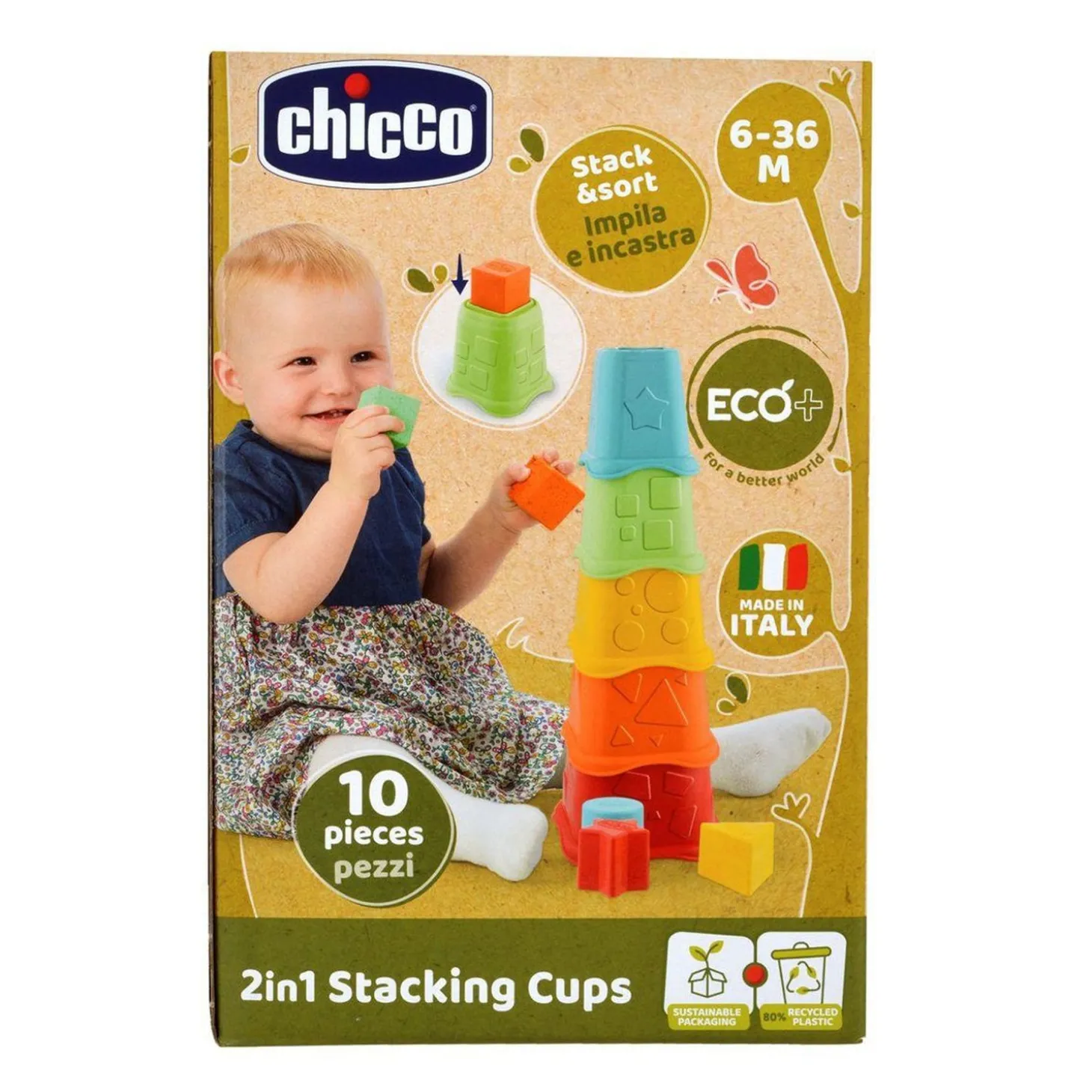 Eco+ Tazze Impilabili 2In1