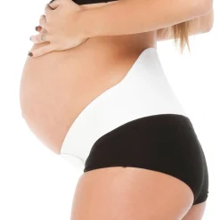 Fascia Gravidanza Con Sostegno Lombare Bianco