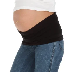 Fascia Pancia Gravidanza Fibra Tencel™ Nero