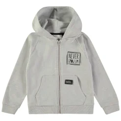 Felpa Con Zip Grigia 162460