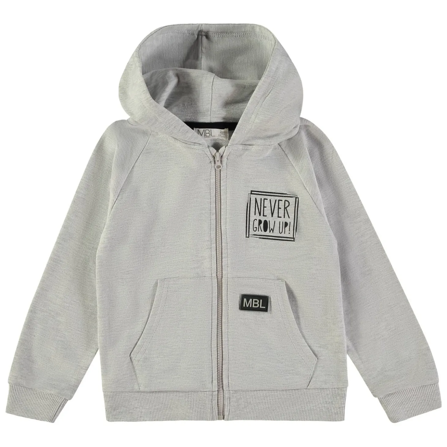 Felpa Con Zip Grigia 162460