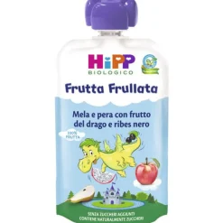 Frutta Frullata Dragone Mela Pera Frutto Del Drago Ribes Nero 90gr