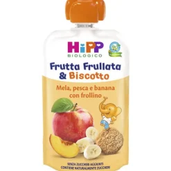 Frutta Frullata Mela Pesca E Banana Con Frollino: Confezione 90 gr