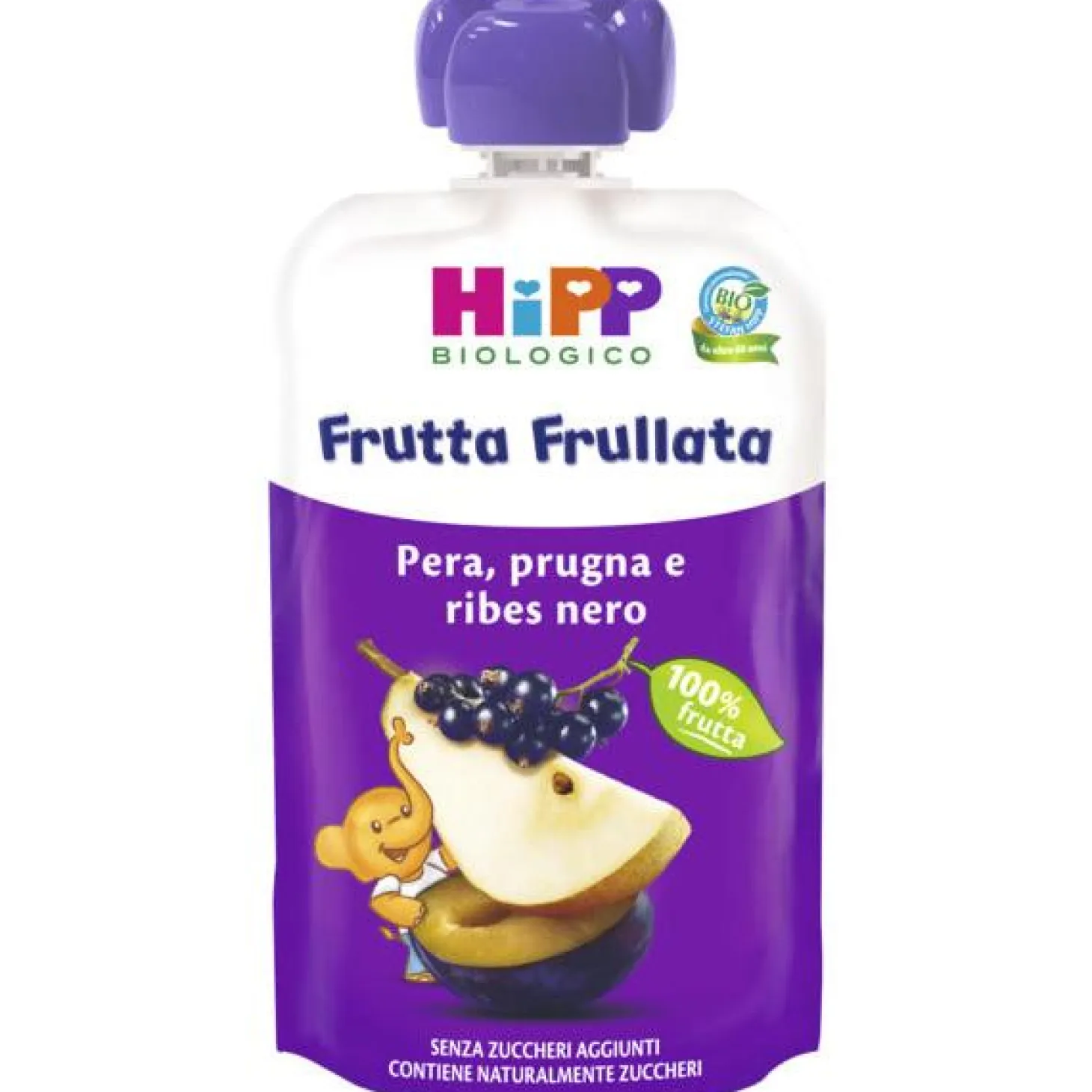 Frutta Frullata Pera Prugna Ribes Nero: Confezione 90 gr