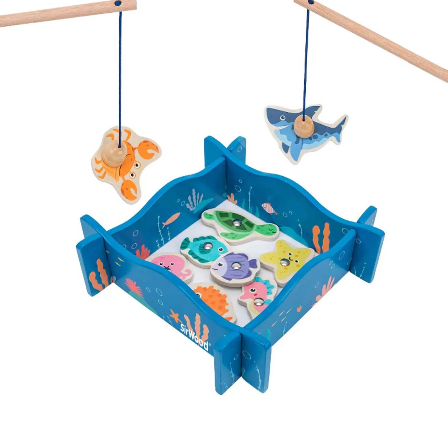 Gioco pesca in legno con magneti