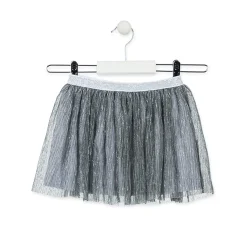 Gonna Argento in Tulle Bambina Junior