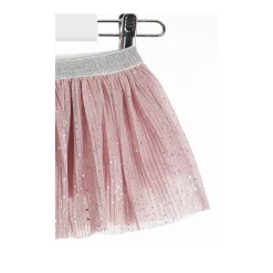 Gonna Rosa in Tulle Baby Bambina