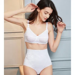 Guaina Post Parto Contenitiva In Cotone Bianco
