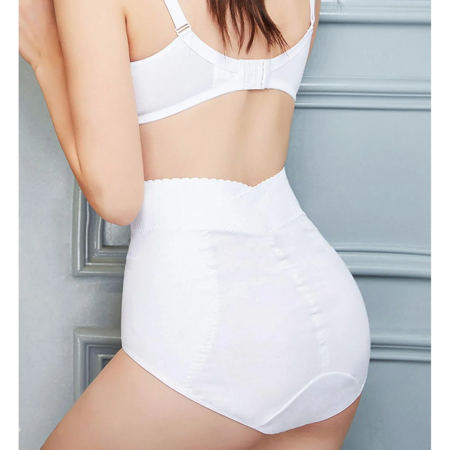Guaina Post Parto Contenitiva In Cotone Bianco