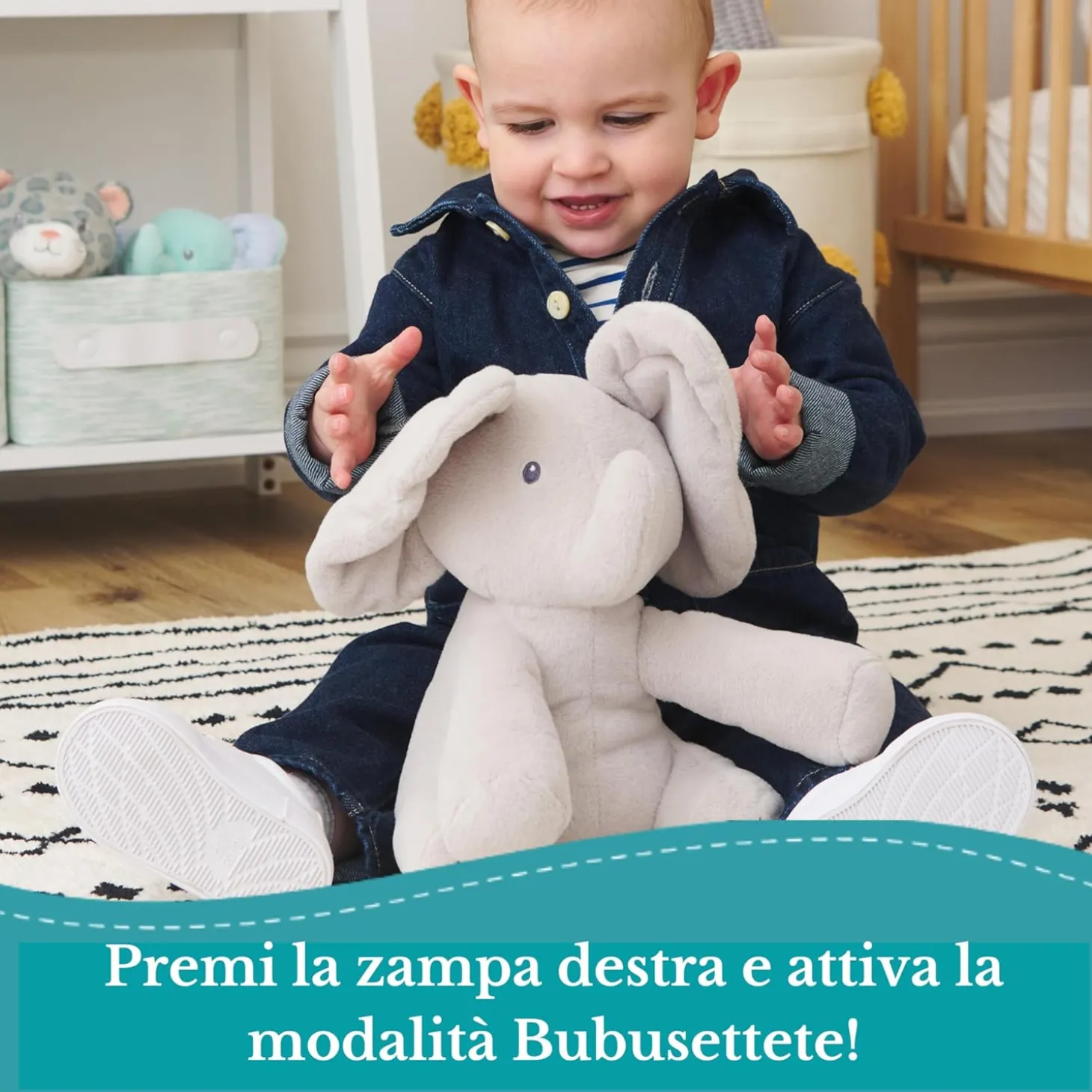 Gund Flappy Elefantino Interattivo Parlante