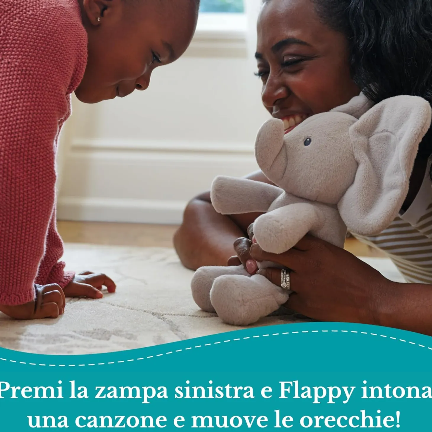 Gund Flappy Elefantino Interattivo Parlante