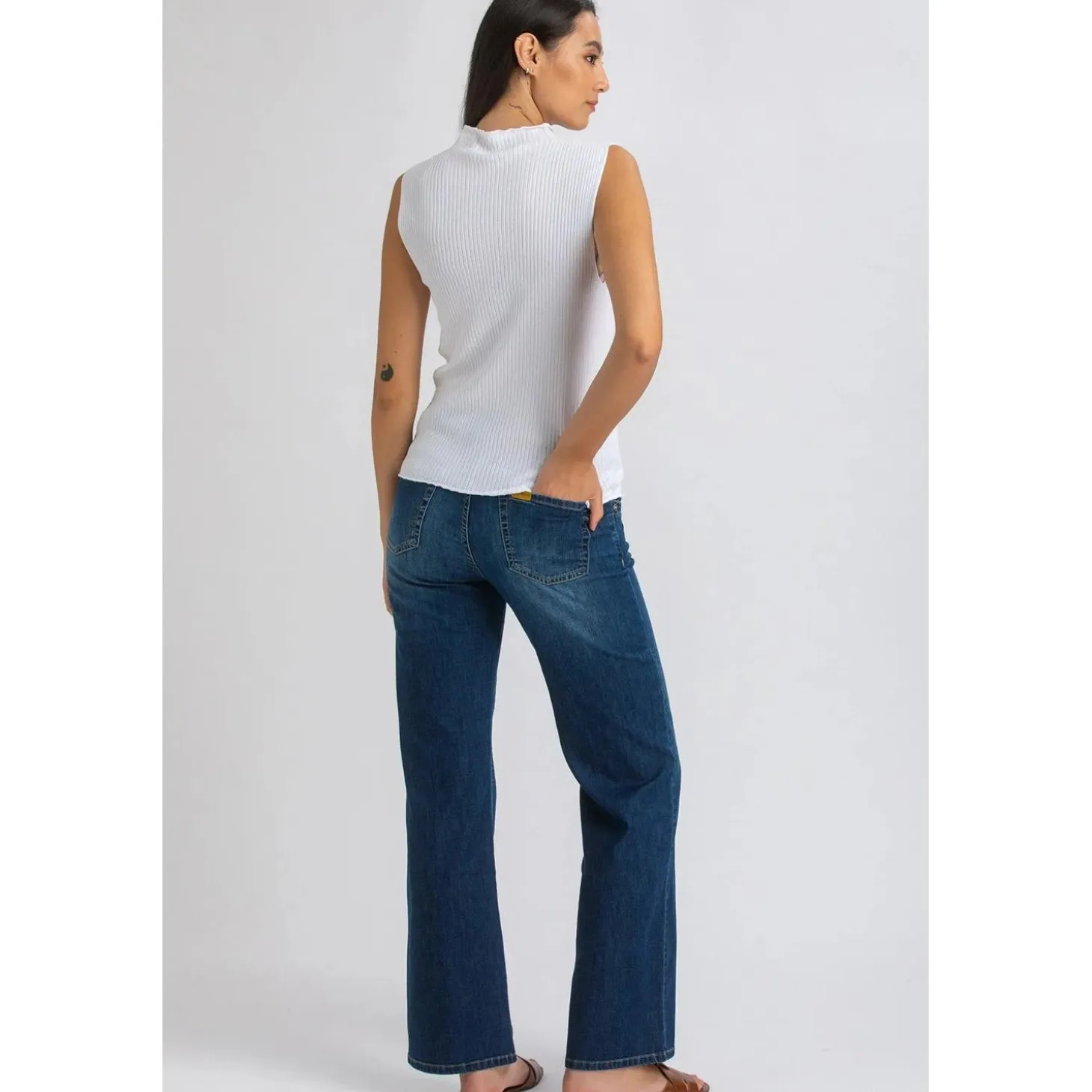 Jeans Premaman a Gamba Larga