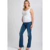 Jeans Premaman con Gamba Leggermente Svasata