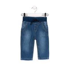 Jeans Taglio Dritto con Elastico Baby Bambino