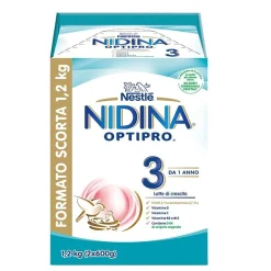 Latte Nidina Crescita 3: Confezione 2x600 gr