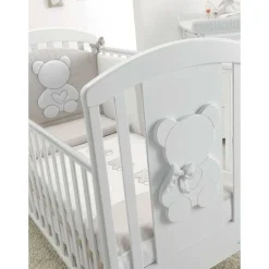Lettino Funky Con Decoro Orsetto Bianco
