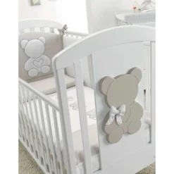 Lettino Funky Con Decoro Orsetto Bianco