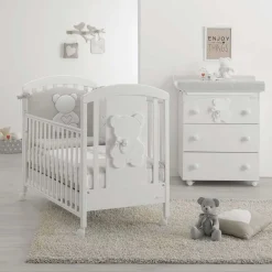 Lettino Funky Con Decoro Orsetto Bianco