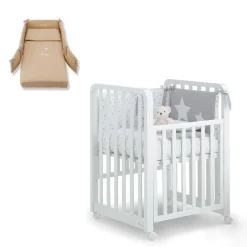 Lettino Glam 9 In 1 + Materasso + Completo Piumone Glammy