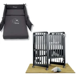 Lettino Glam 9 In 1 + Materasso + Completo Piumone Glammy