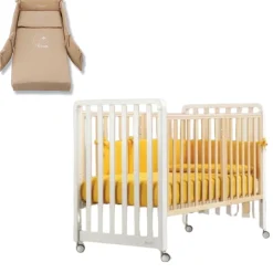 Lettino Glam 9 In 1 + Materasso + Completo Piumone Glammy