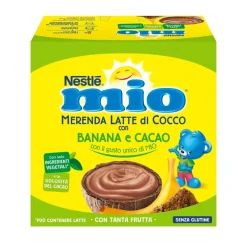 Merenda Latte Di Cocco Con Banana E Cacao: Confezione 4 X 90g