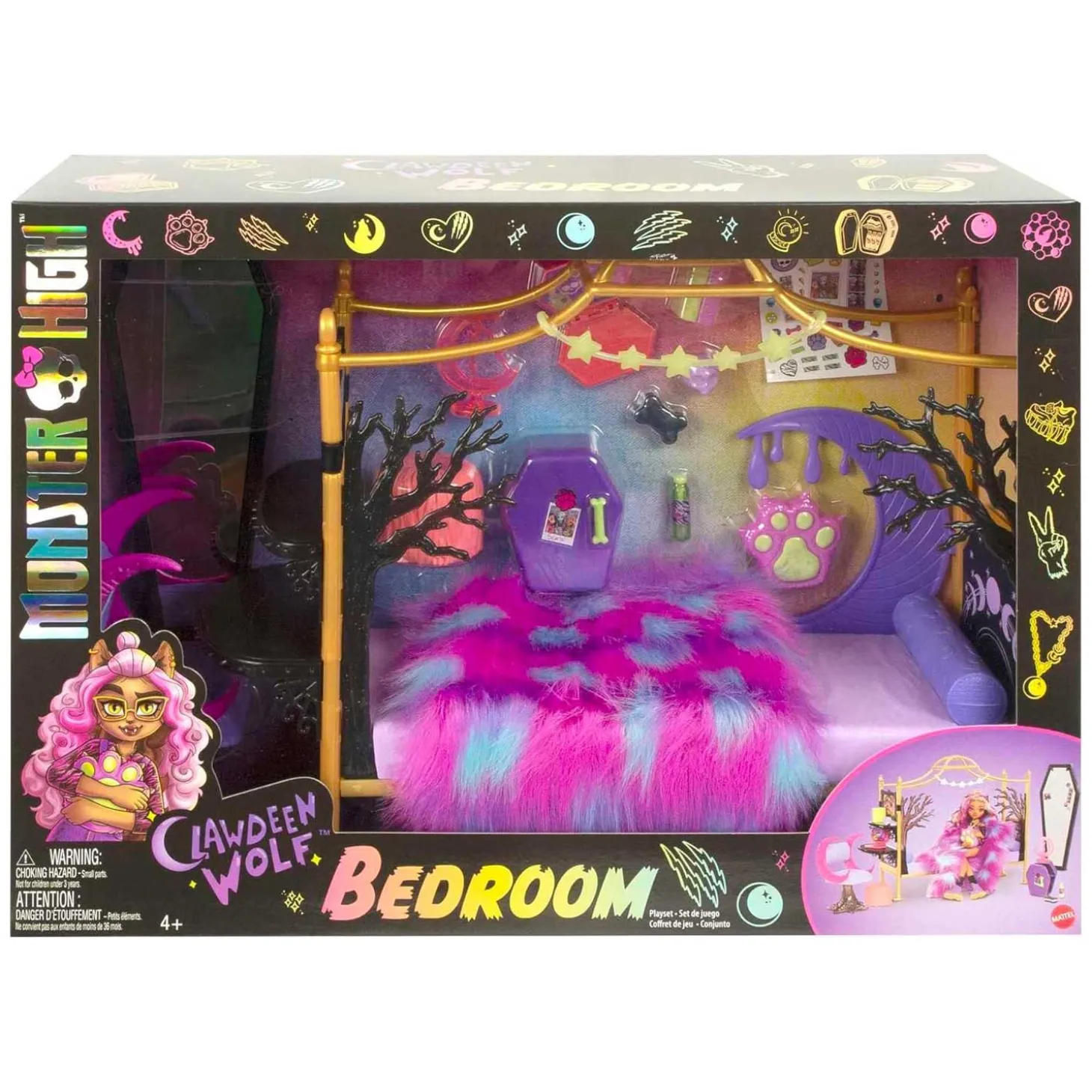 Monster High Camera Da Letto Di Clawdeen Wolf HHK64