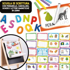 Montessori Lavagnona in Legno Cresce Con Te