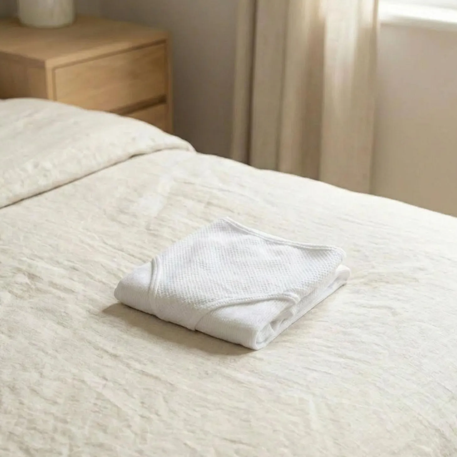 Mutanda Gestante in Cotone Piquet Bianco