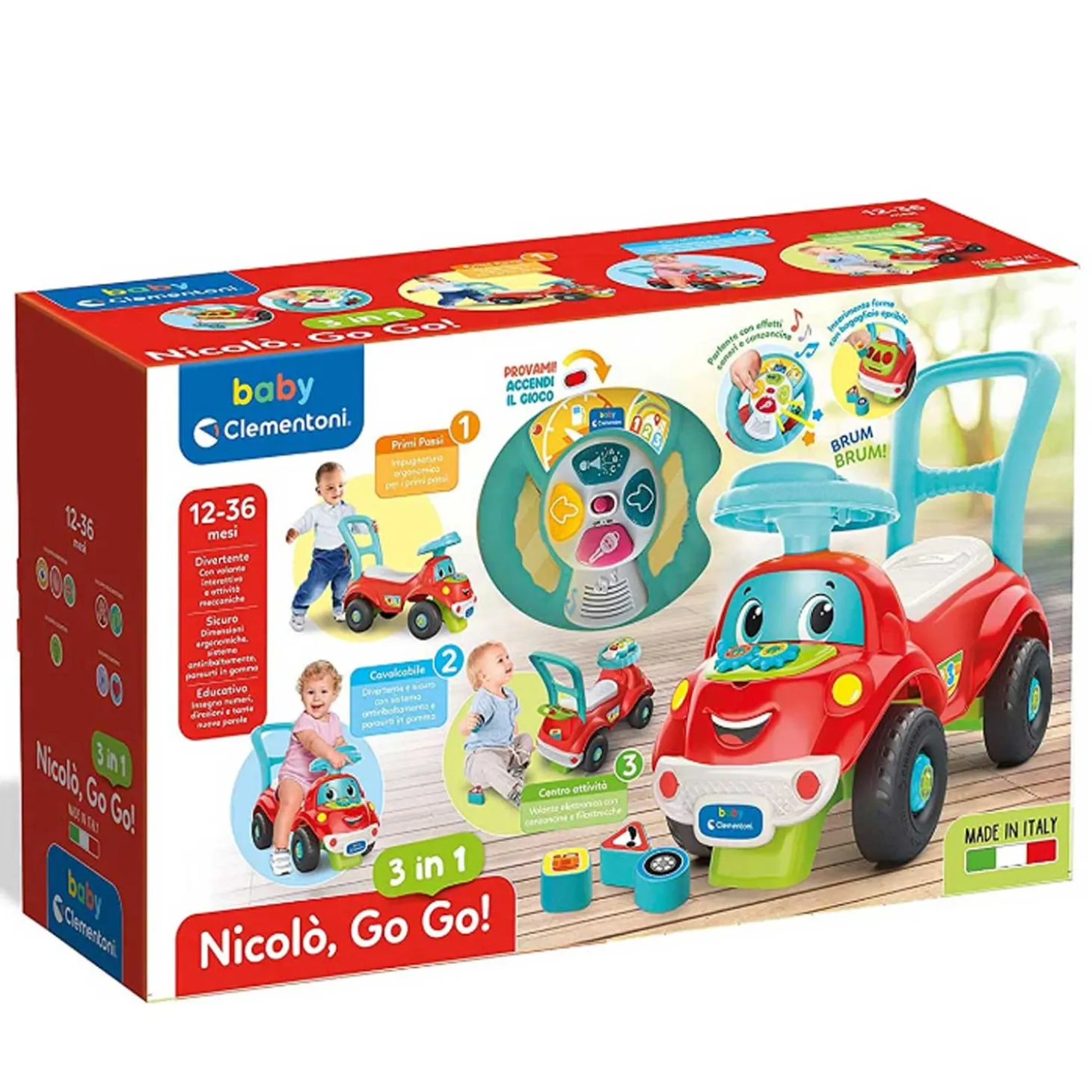 Nicolò Go Go Baby Macchina Cavalcabile 3 in 1 17747