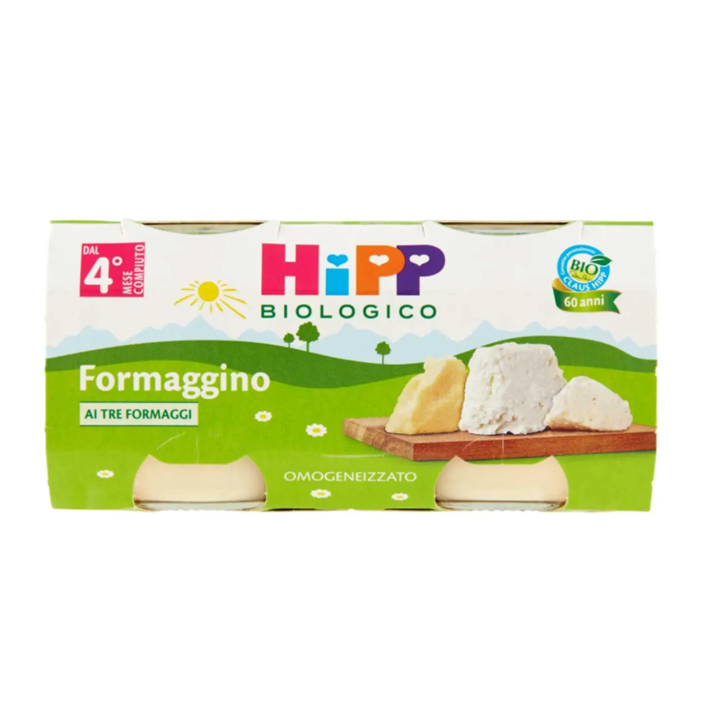 Omogeneizzato Ai Formaggi: Confezione 2x80 gr