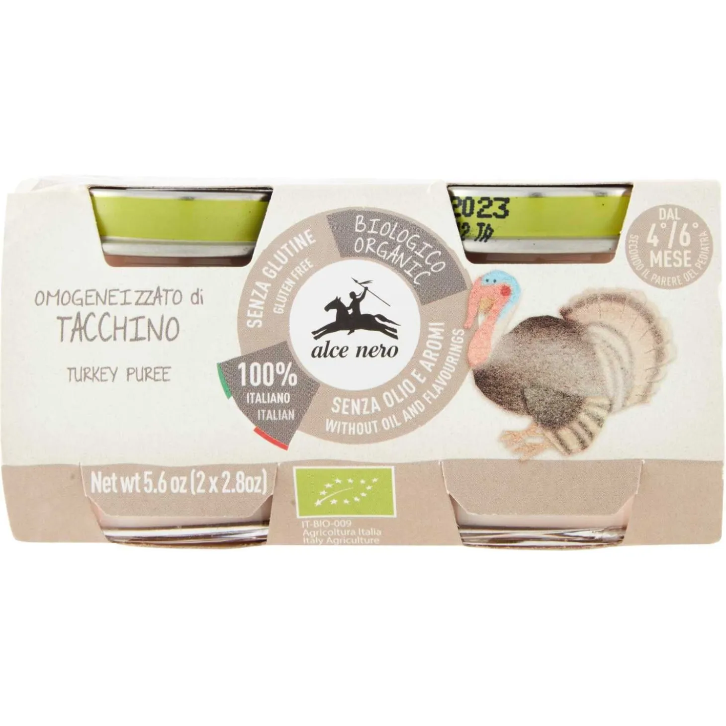 Omogeneizzato Biologico Carne: Confezione 2x80 gr