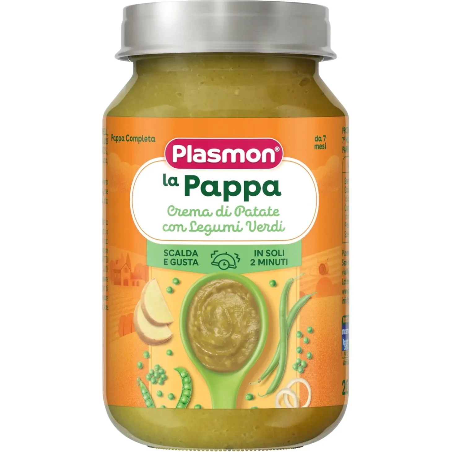 Omogeneizzato Crema Di Patate Con Legumi Verdi: Confezione 200 gr