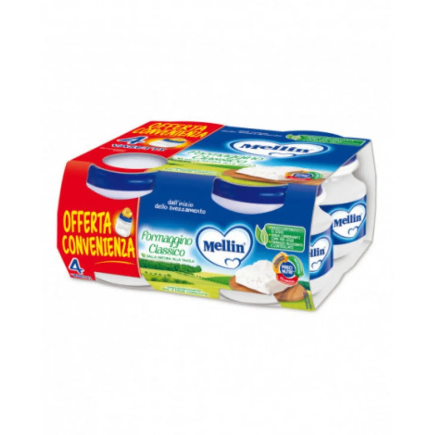 Omogeneizzato Formaggino Classico: Confezione 4x80gr