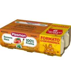 Omogeneizzato Frutta Banana Mela: Confezione 6x80 gr